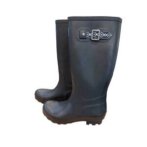 Pendelton Tall Classic Rubber Rain Boots With Buckle Womens Sz 6 Good Condition